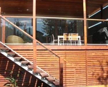 Timber rail with glazing channel 3